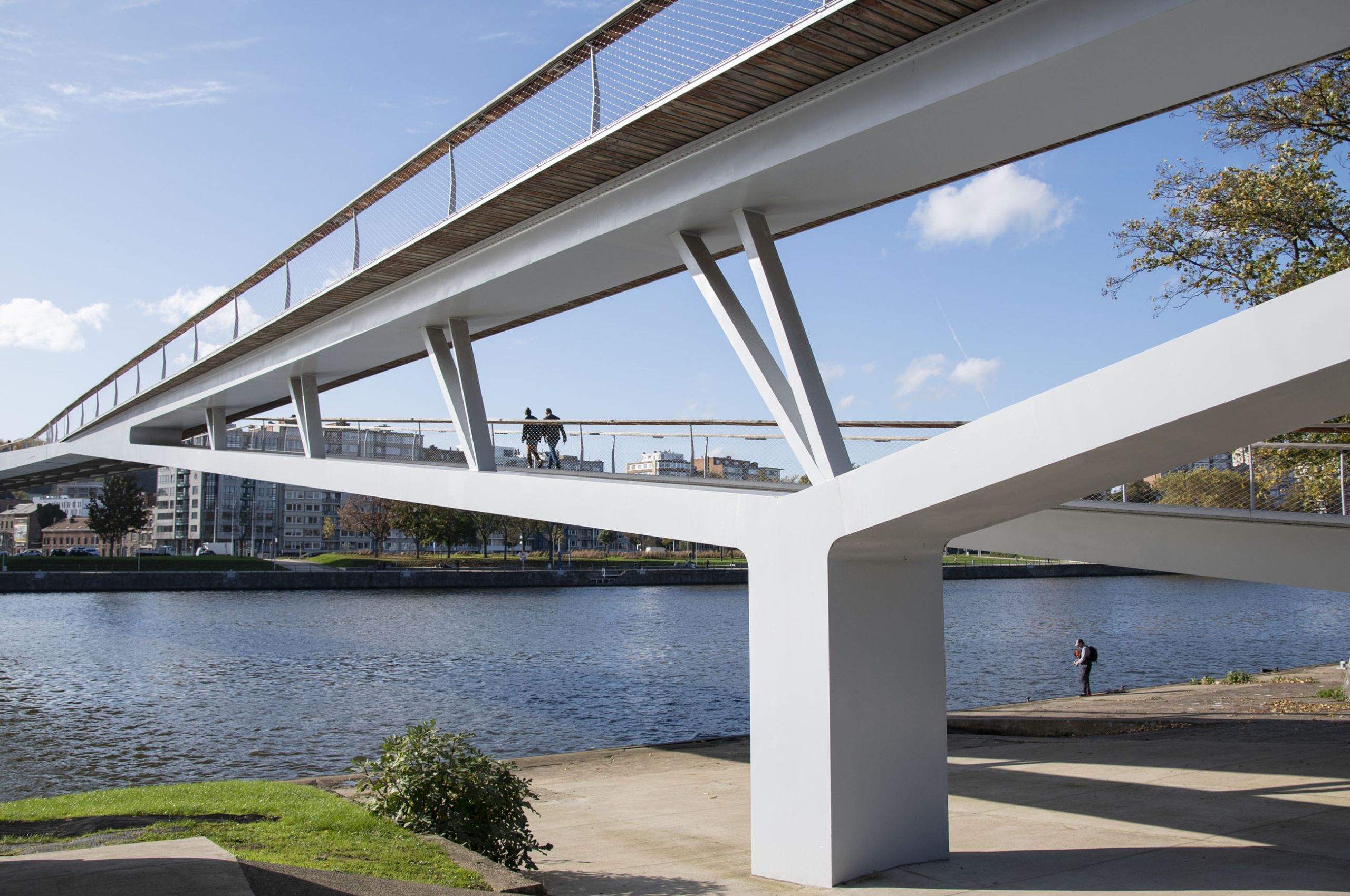 Brug "La belle Liègeoise" in Luik - Ontwerp Bureau Greisch